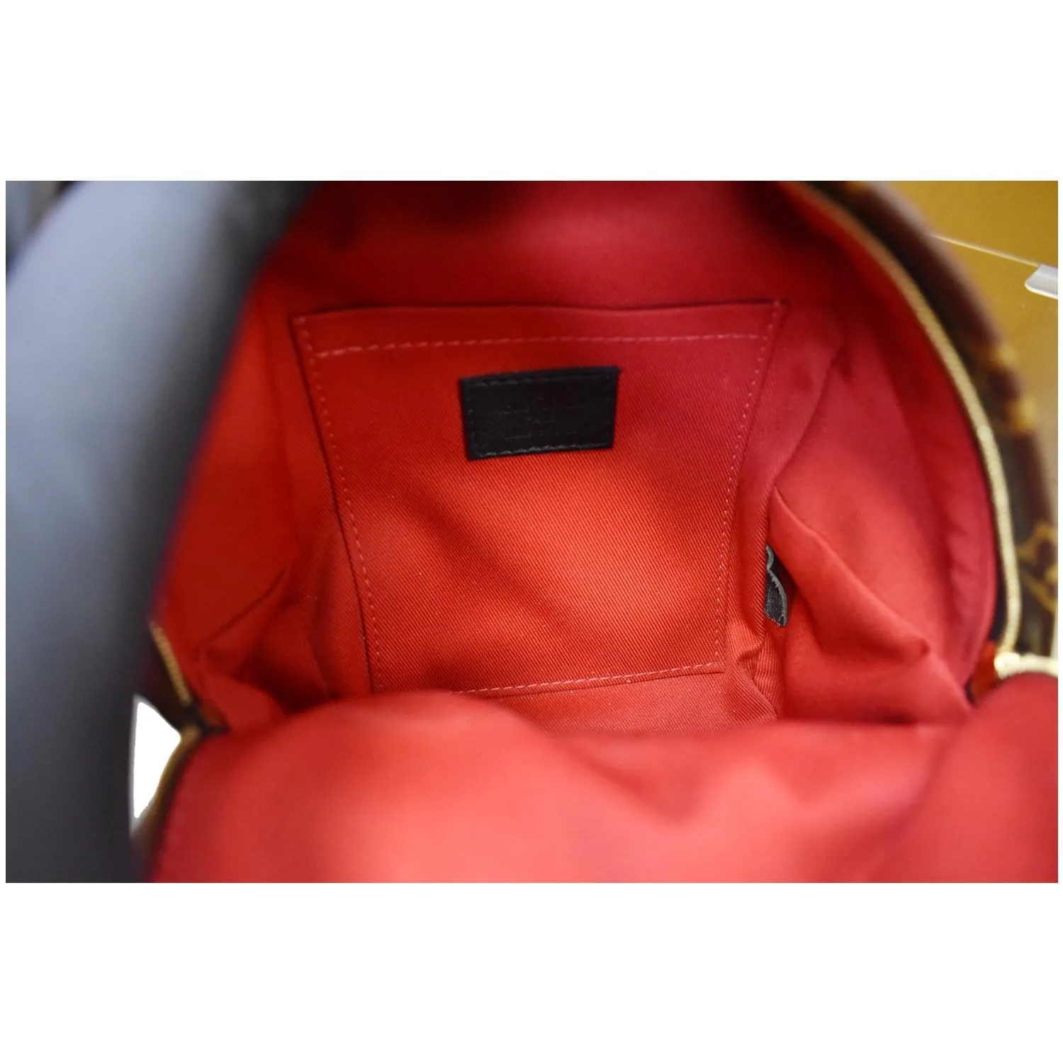 LOUIS VUITTON Palm Springs Mini World Tour Monogram Canvas Backpack Brown