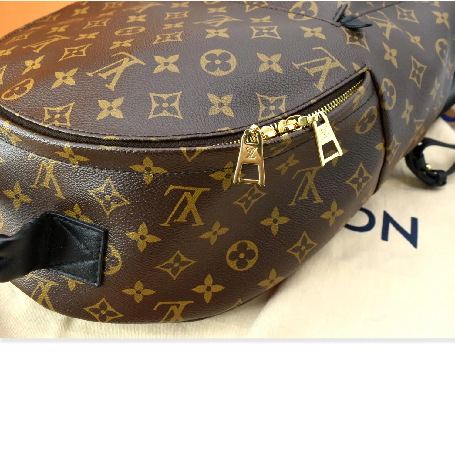 LOUIS VUITTON Palm Springs MM Monogram Canvas Backpack Brown