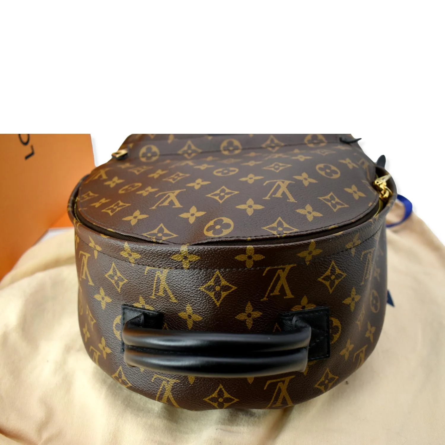 LOUIS VUITTON Palm Springs MM Monogram Canvas Backpack Brown