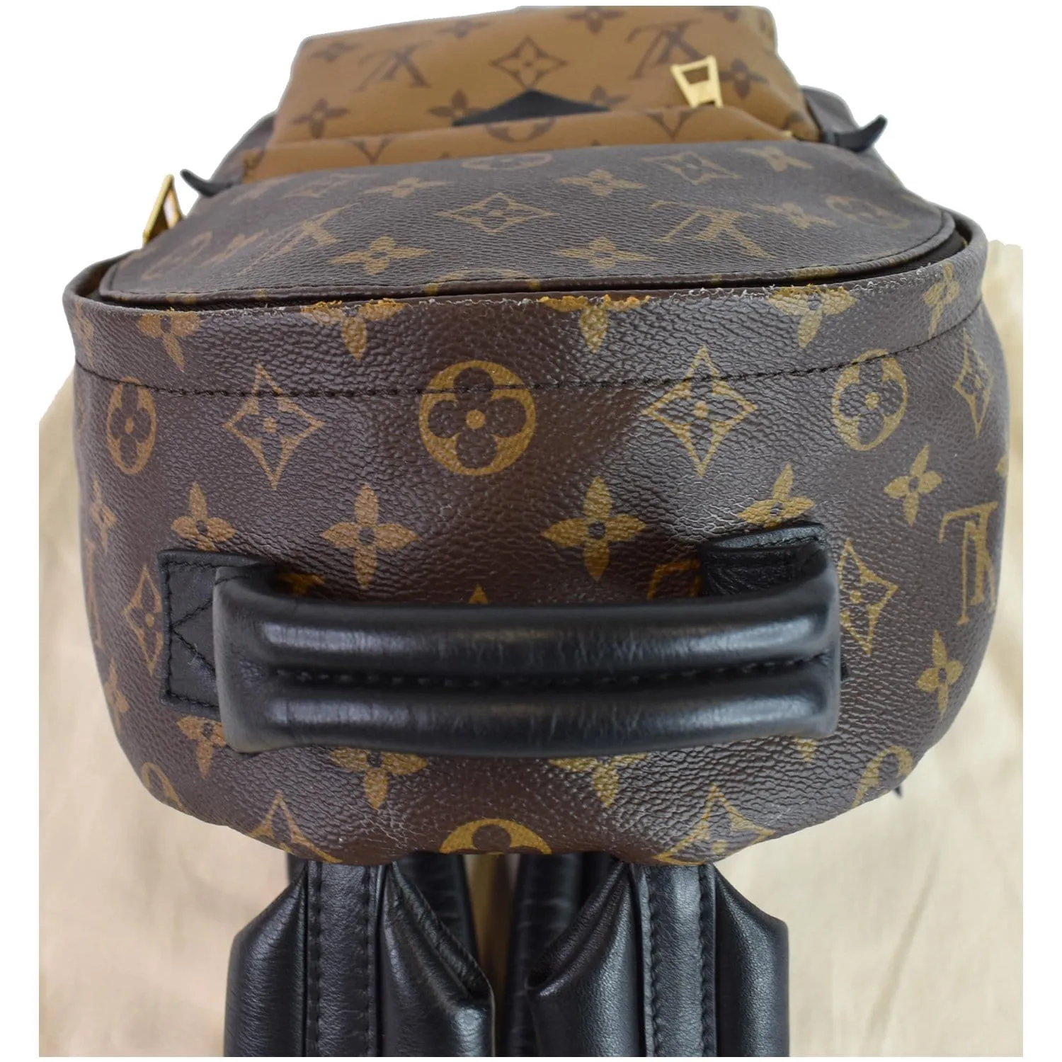LOUIS VUITTON Palm Springs PM Monogram Reverse Canvas Backpack Brown