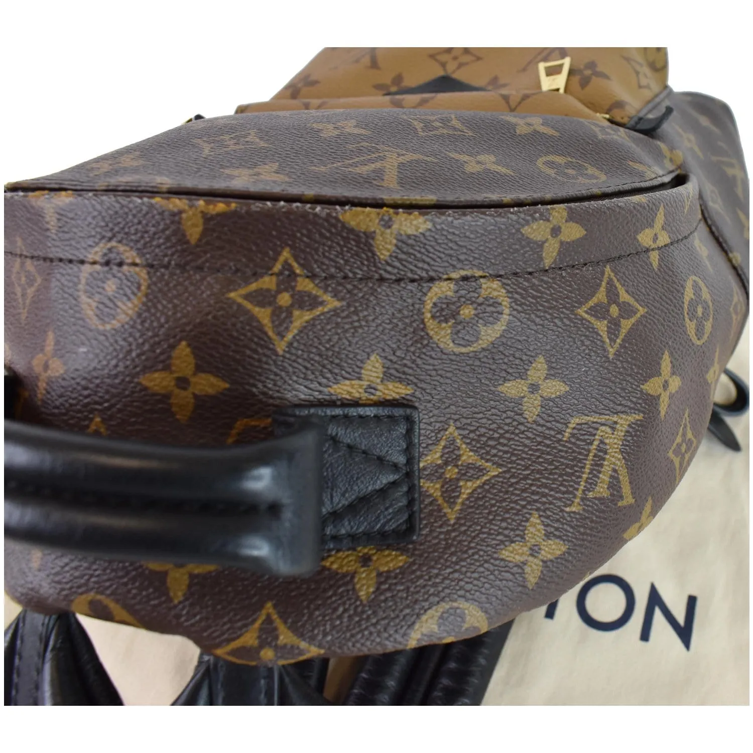 LOUIS VUITTON Palm Springs PM Monogram Reverse Canvas Backpack Brown