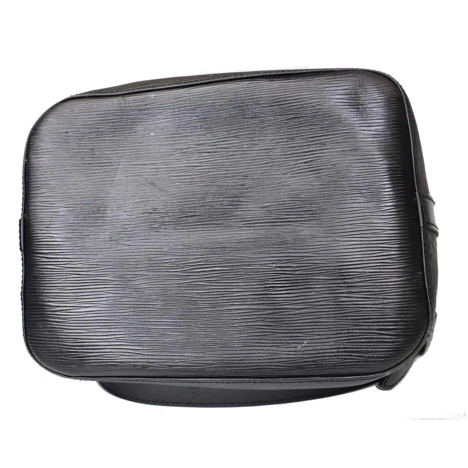 LOUIS VUITTON Petit Noe Epi Leather Shoulder Bag Black