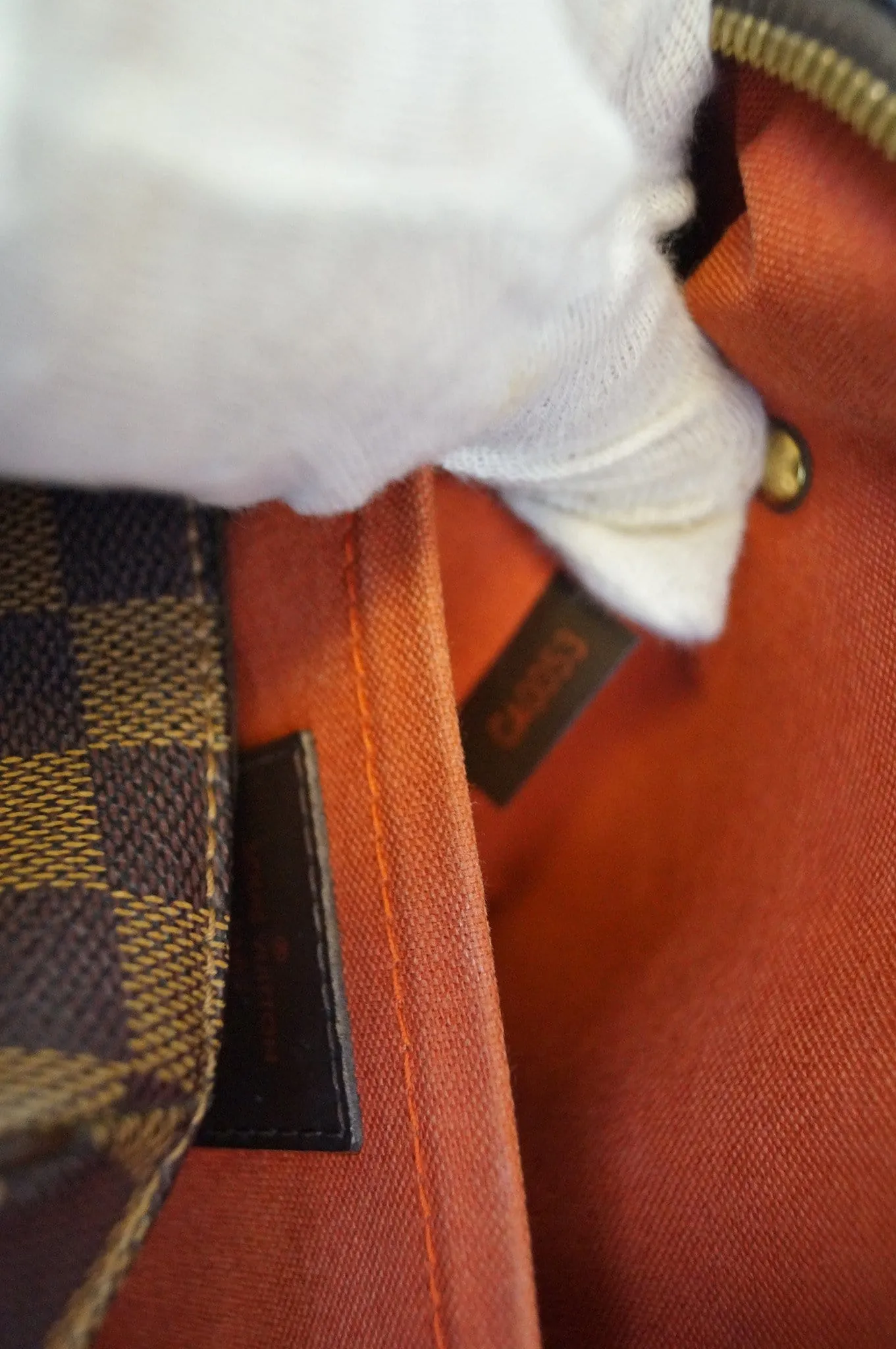 LOUIS VUITTON Rivela MM Damier Ebene Handbag