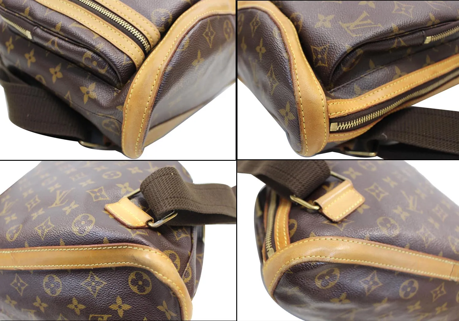 LOUIS VUITTON Sac A Dos Bosphore Monogram Canvas Backpack Bag Brown
