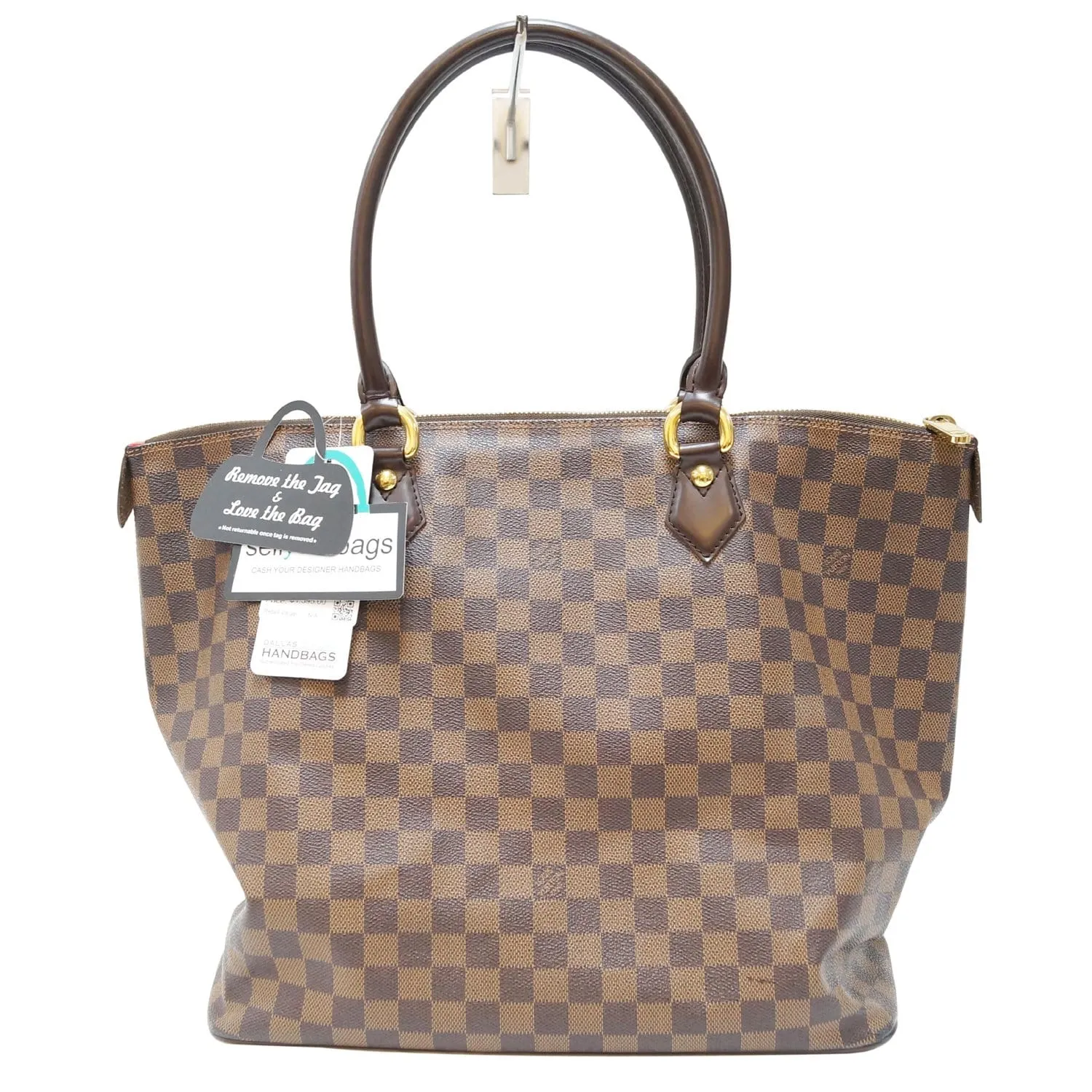 LOUIS VUITTON Saleya GM Damier Ebene Shoulder Handbag