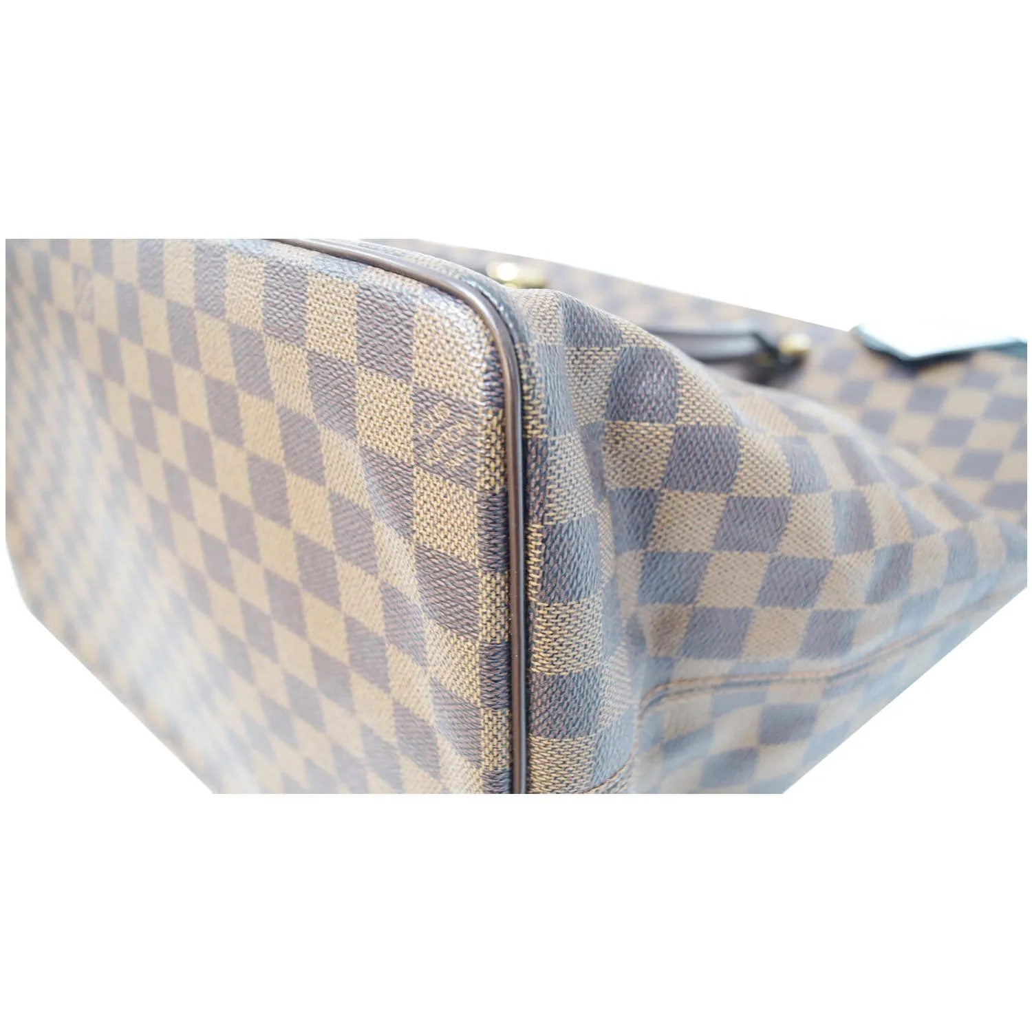 LOUIS VUITTON Saleya GM Damier Ebene Shoulder Handbag