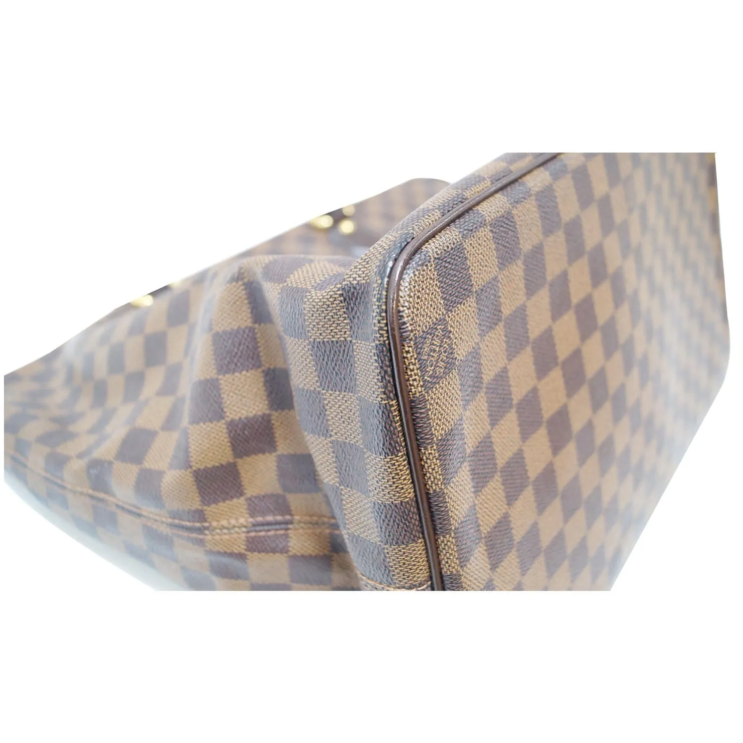 LOUIS VUITTON Saleya GM Damier Ebene Shoulder Handbag