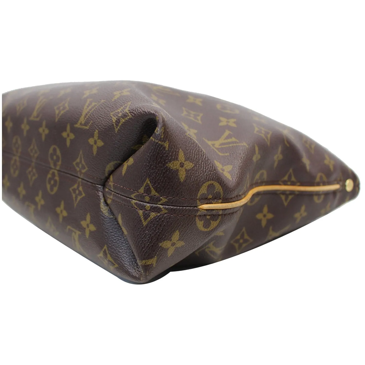LOUIS VUITTON Sully PM Monogram Canvas Shoulder Bag Brown