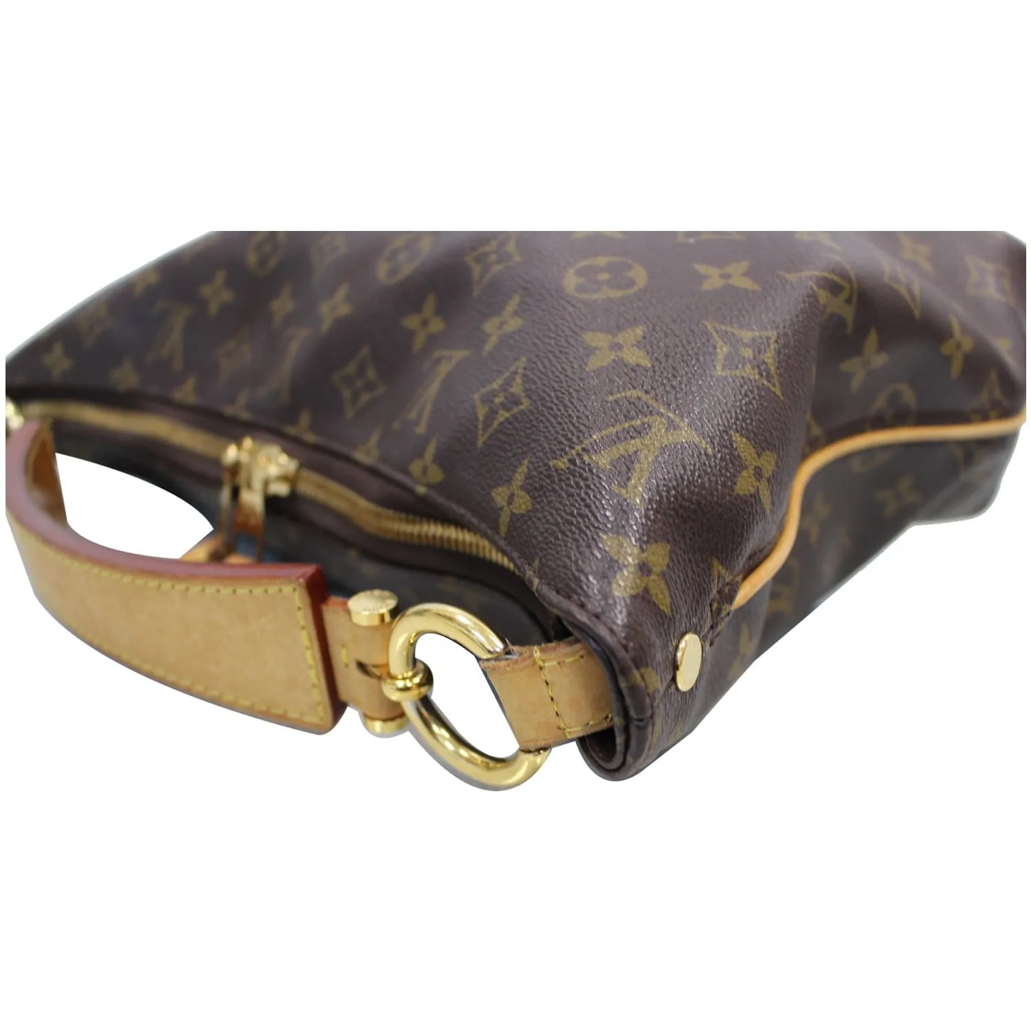 LOUIS VUITTON Sully PM Monogram Canvas Shoulder Bag Brown