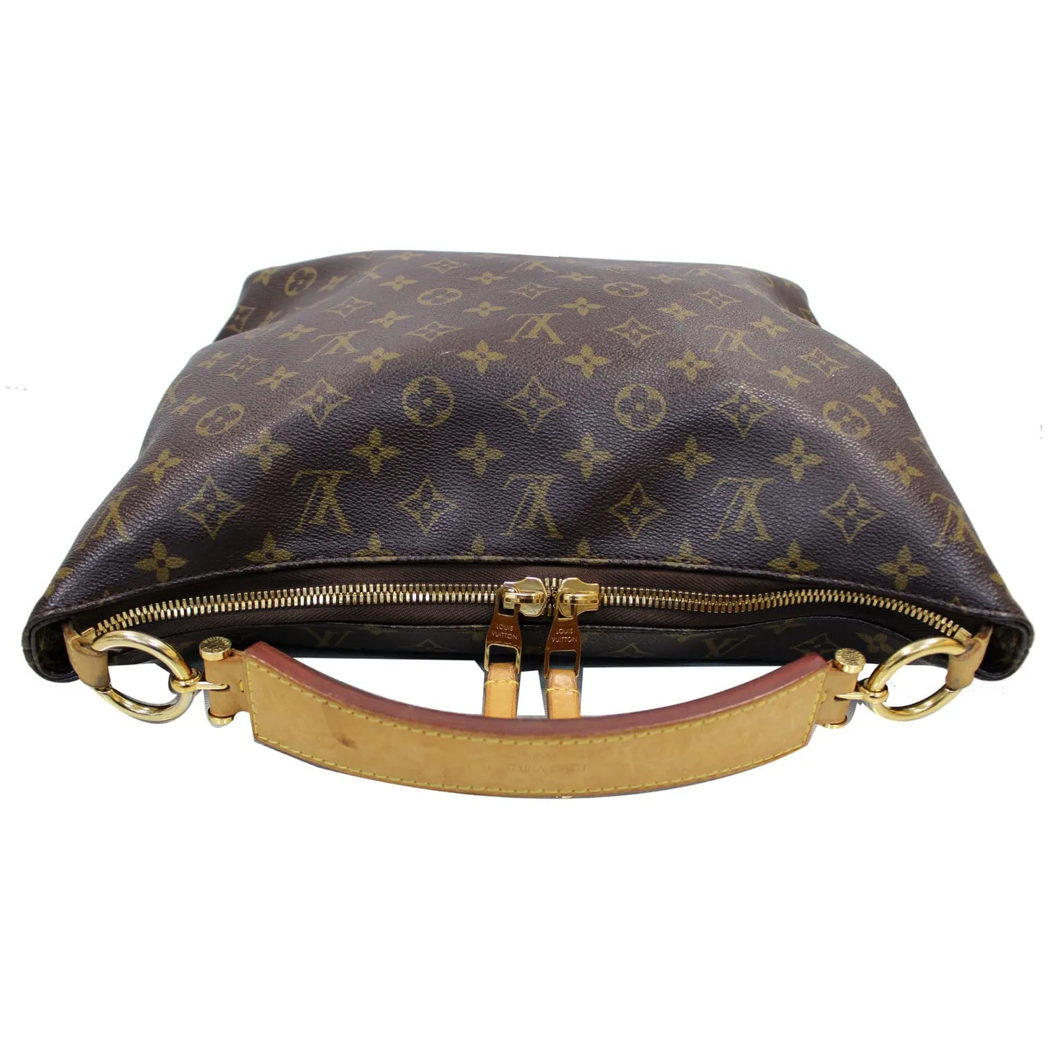 LOUIS VUITTON Sully PM Monogram Canvas Shoulder Bag Brown