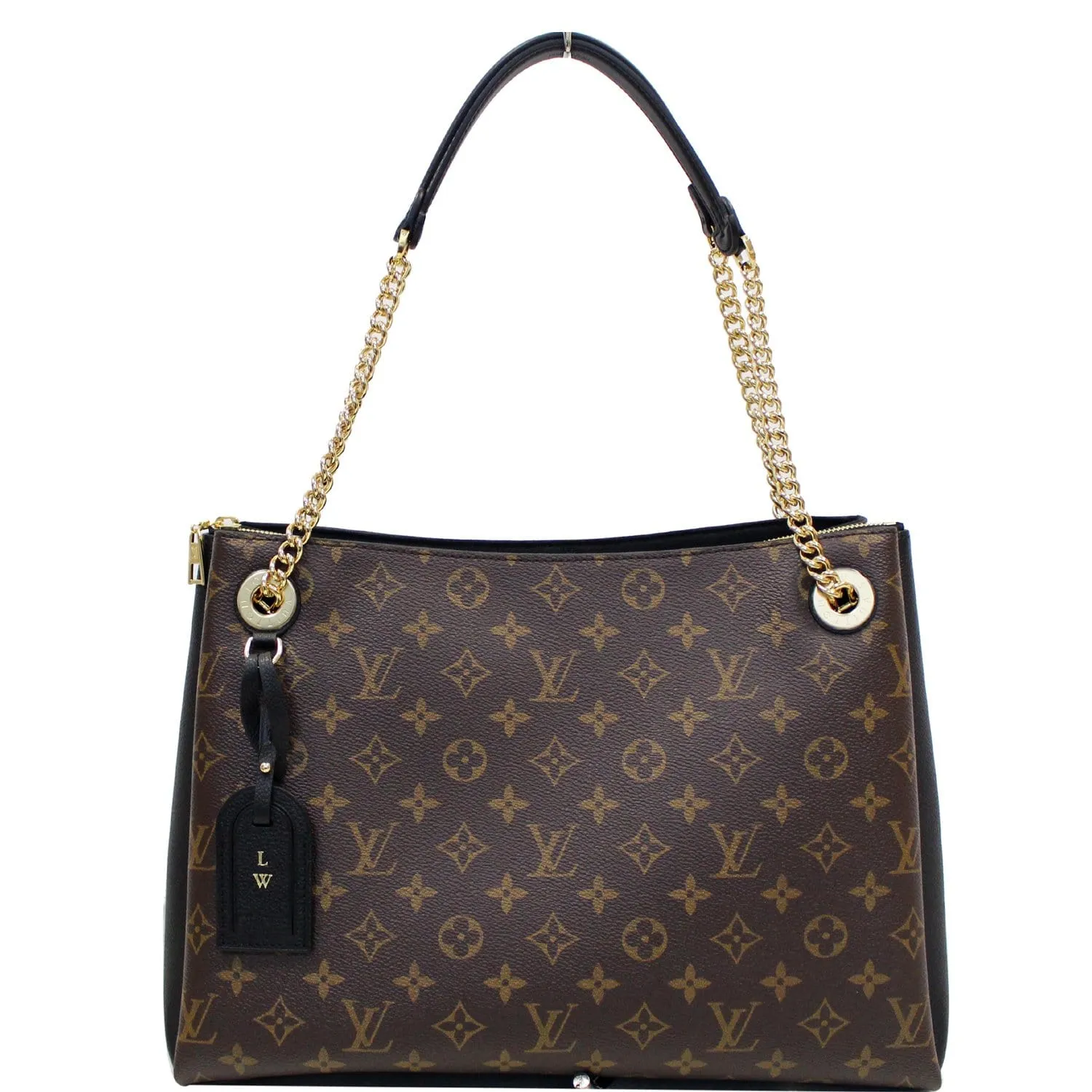 LOUIS VUITTON Surene MM Monogram Canvas Shoulder Bag Black