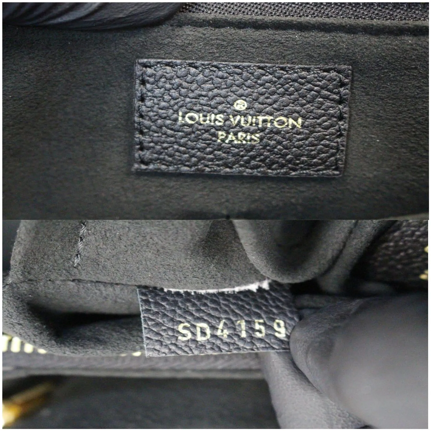 LOUIS VUITTON Surene MM Monogram Canvas Shoulder Bag Black