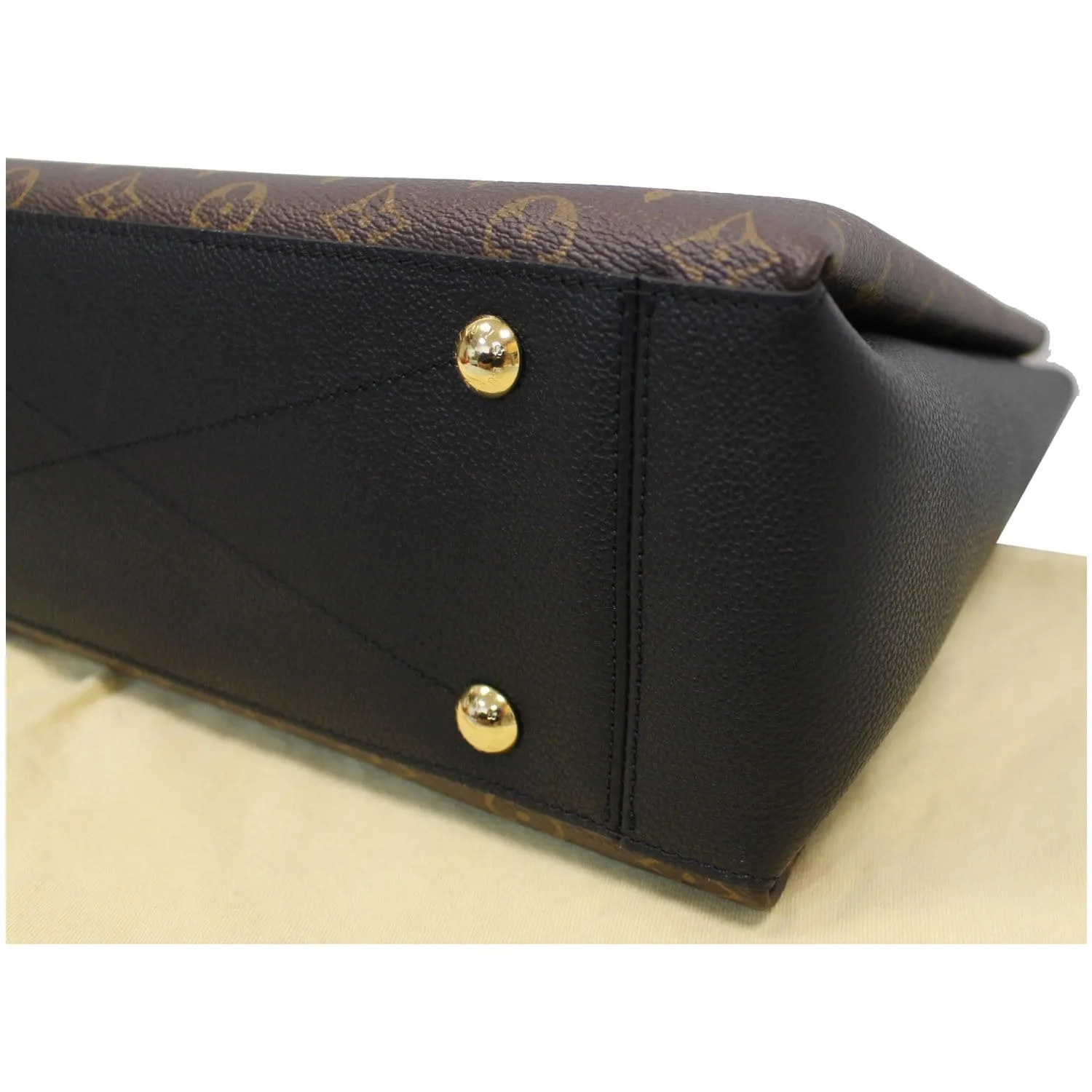 LOUIS VUITTON Surene MM Monogram Canvas Shoulder Bag Black