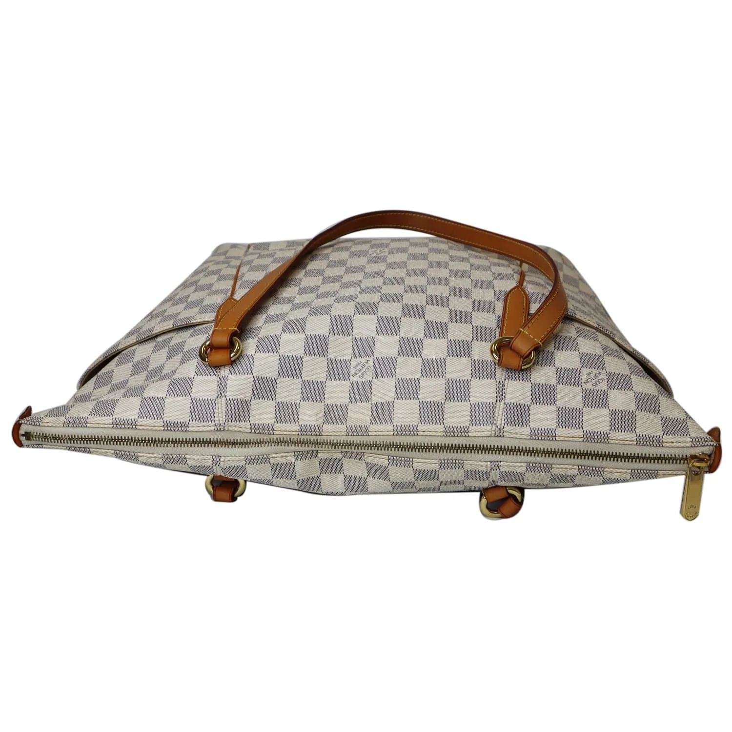 LOUIS VUITTON Totally GM Damier Azur Shoulder Bag White