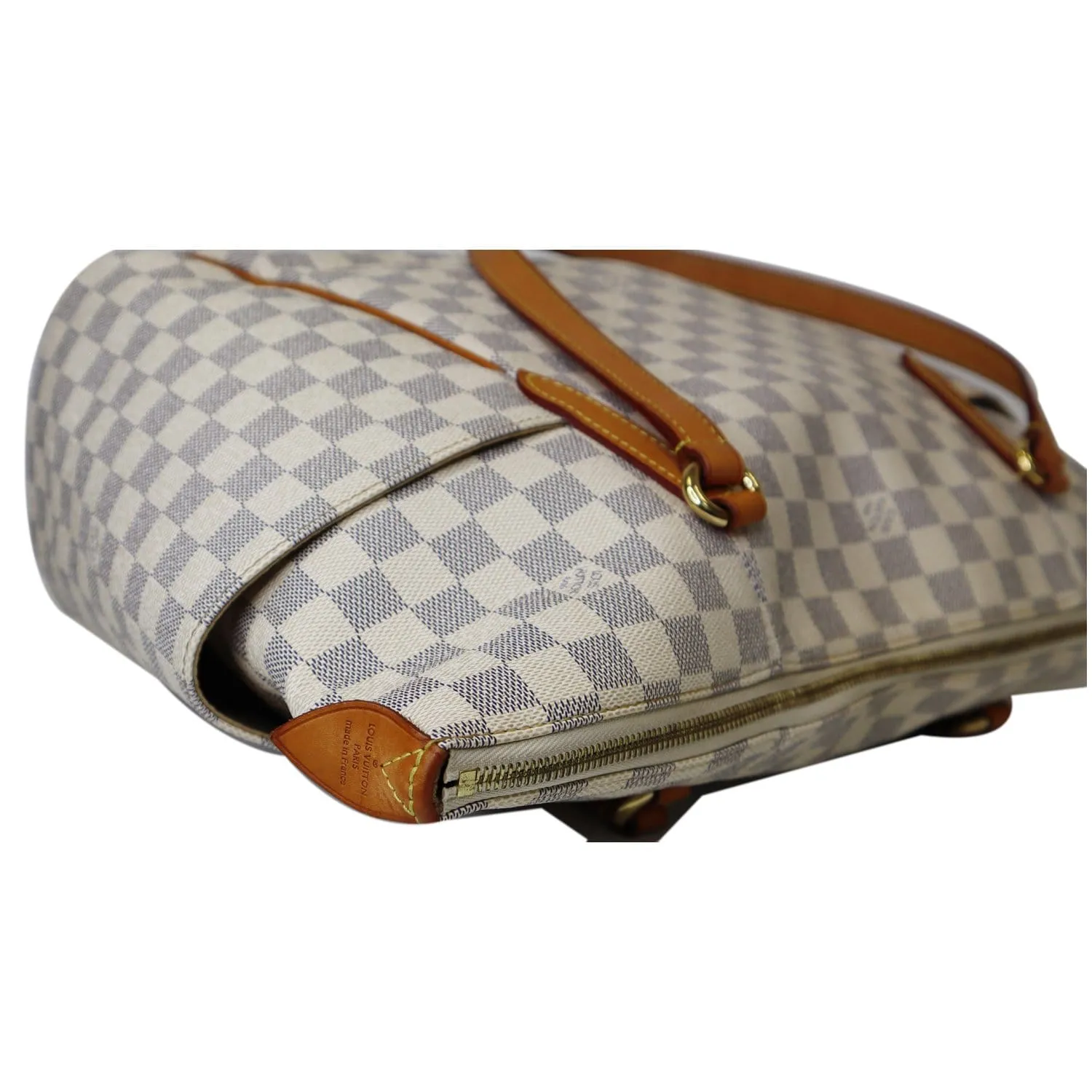 LOUIS VUITTON Totally GM Damier Azur Shoulder Bag White