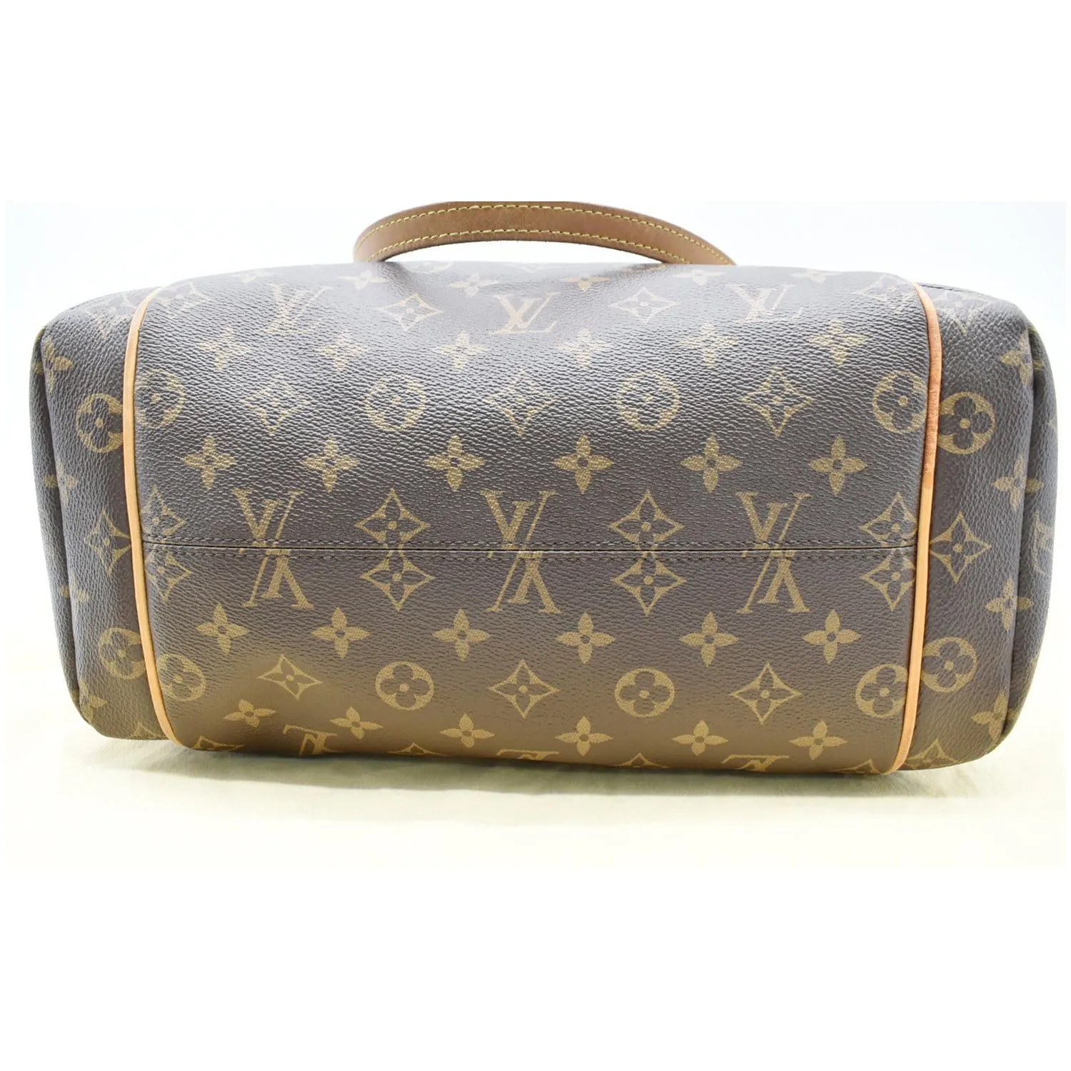 LOUIS VUITTON Totally MM Monogram Canvas Shoulder Bag Brown
