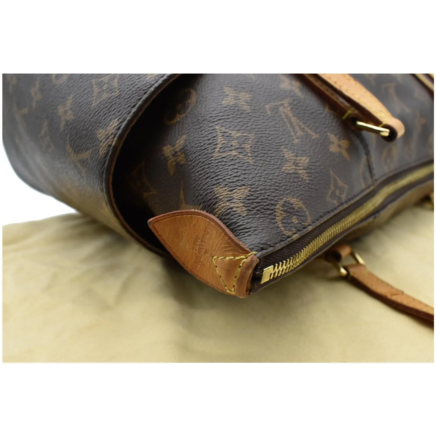LOUIS VUITTON Totally MM Monogram Canvas Shoulder Bag Brown