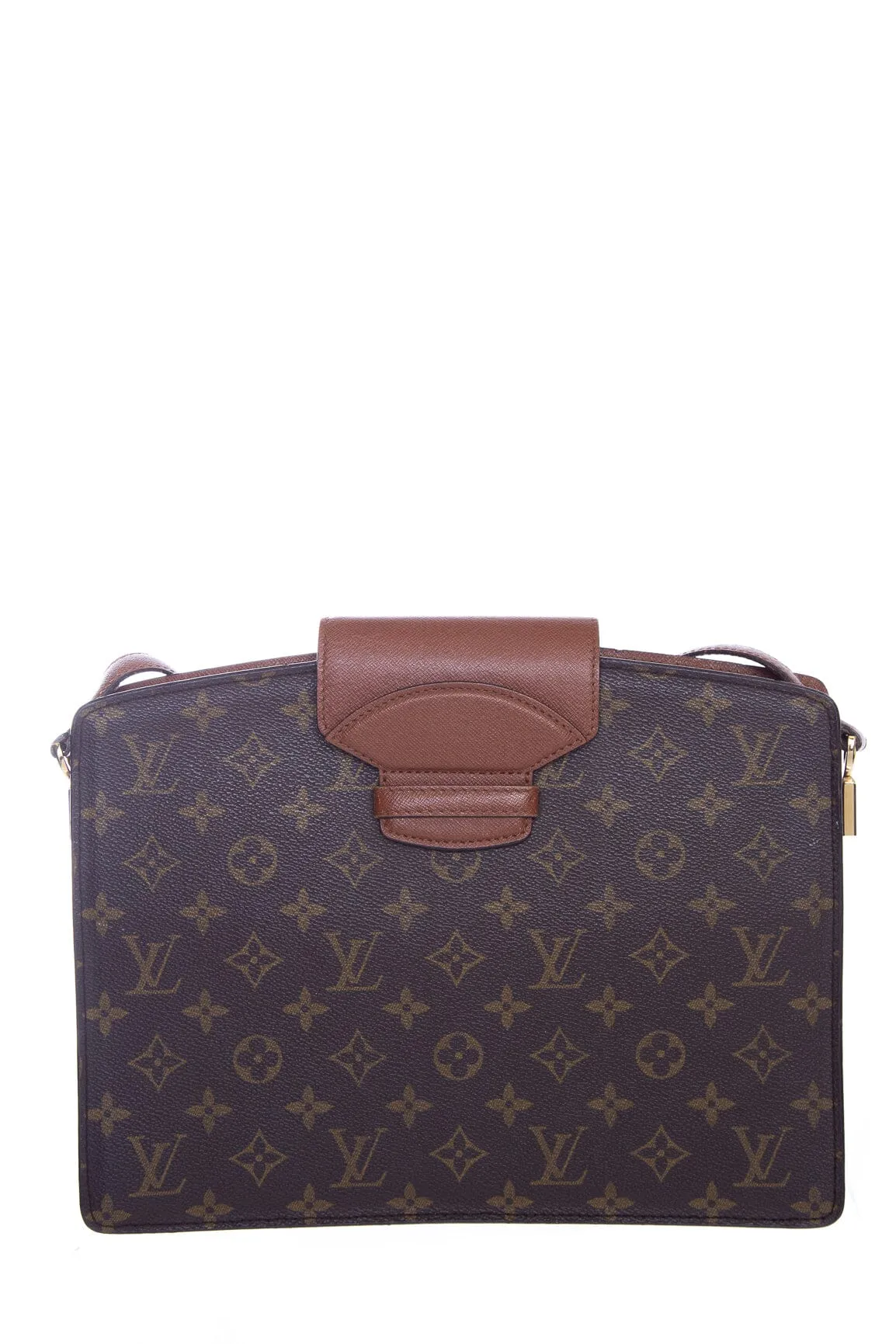 Louis Vuitton Vintage 1993 Brown Canvas Monogram Courcelles Handbag
