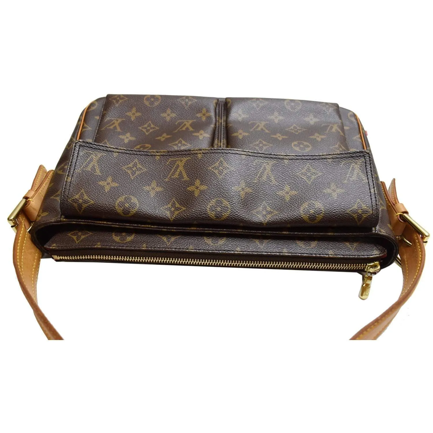LOUIS VUITTON Viva Cite MM Monogram Canvas Shoulder Bag Brown