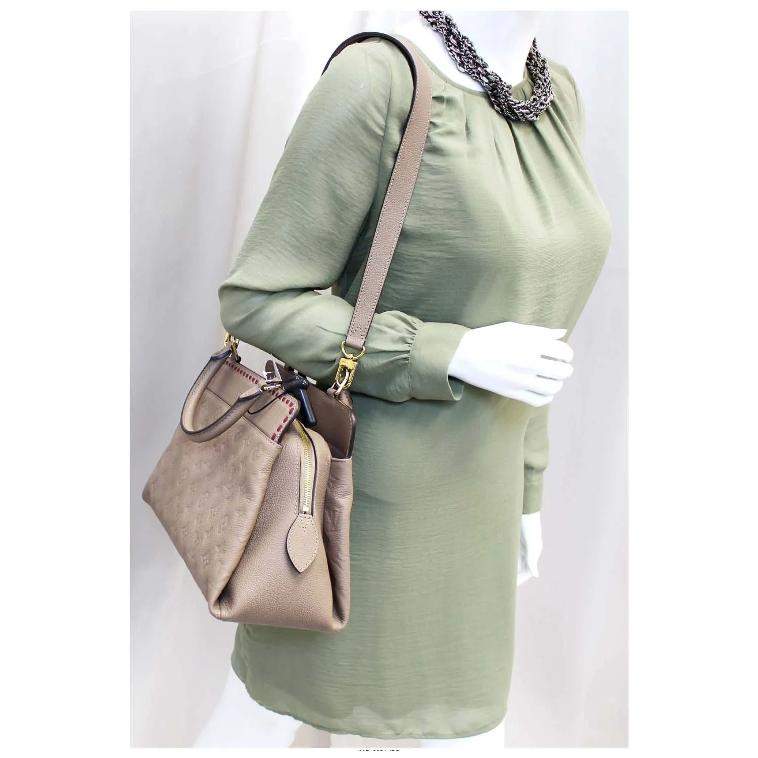 LOUIS VUITTON Vosges MM Empreinte Leather Shoulder Handbag