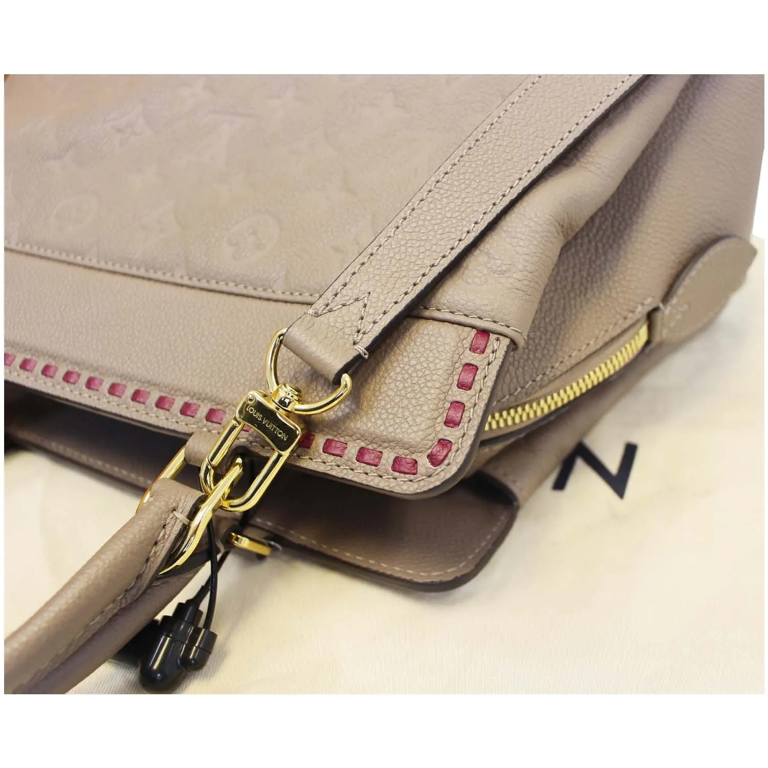 LOUIS VUITTON Vosges MM Empreinte Leather Shoulder Handbag