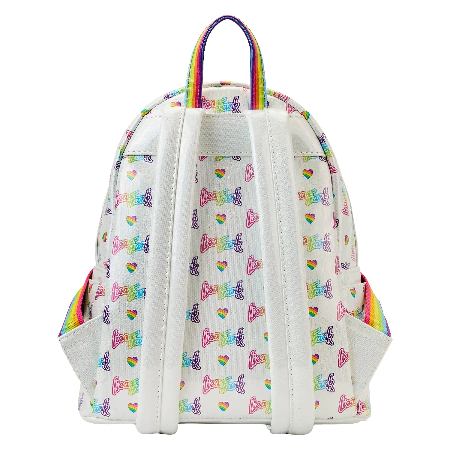 Loungefly Lisa Frank Rainbow Heart Mini Backpack with Waist Bag