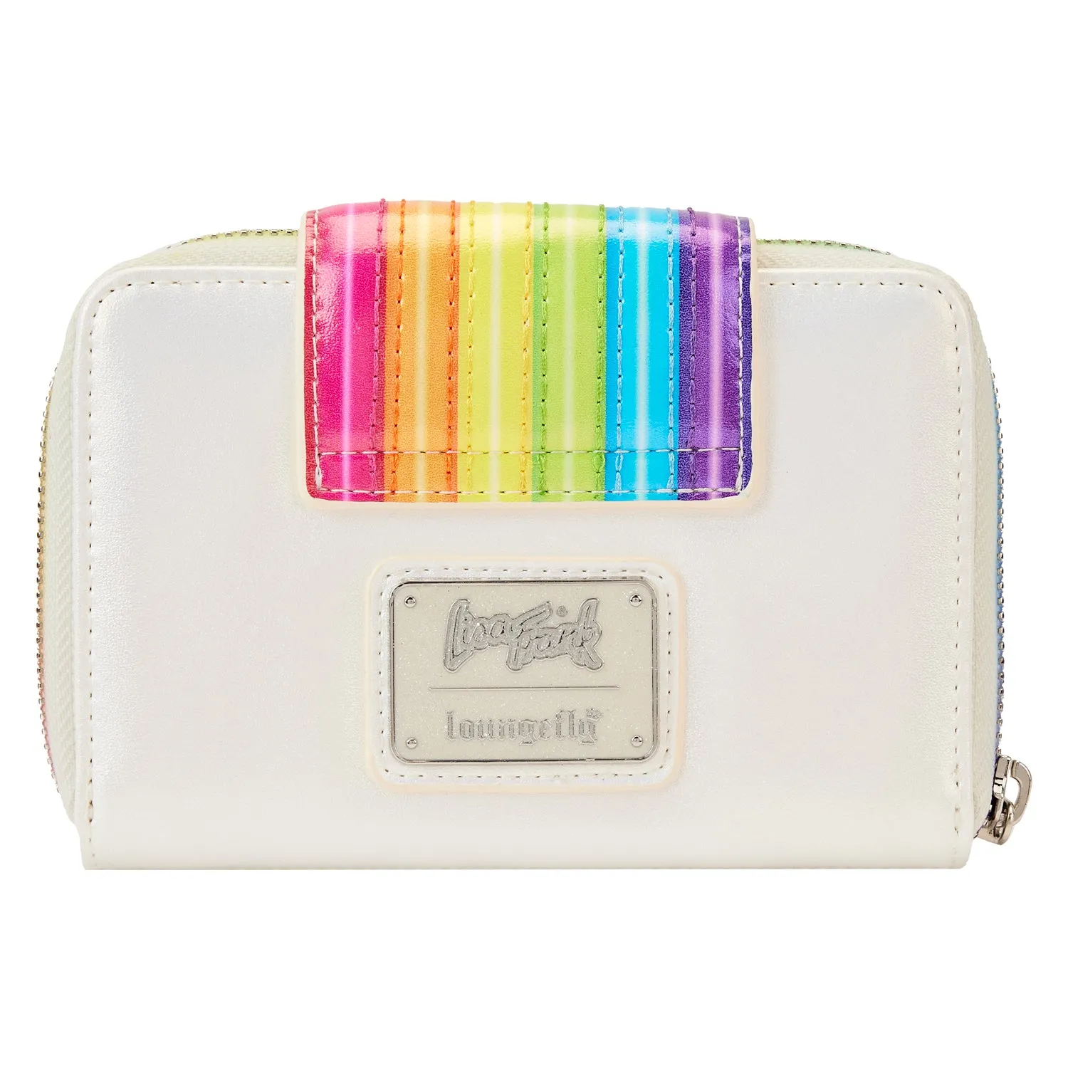 Loungefly Lisa Frank Rainbow Logo Zip Around Wallet