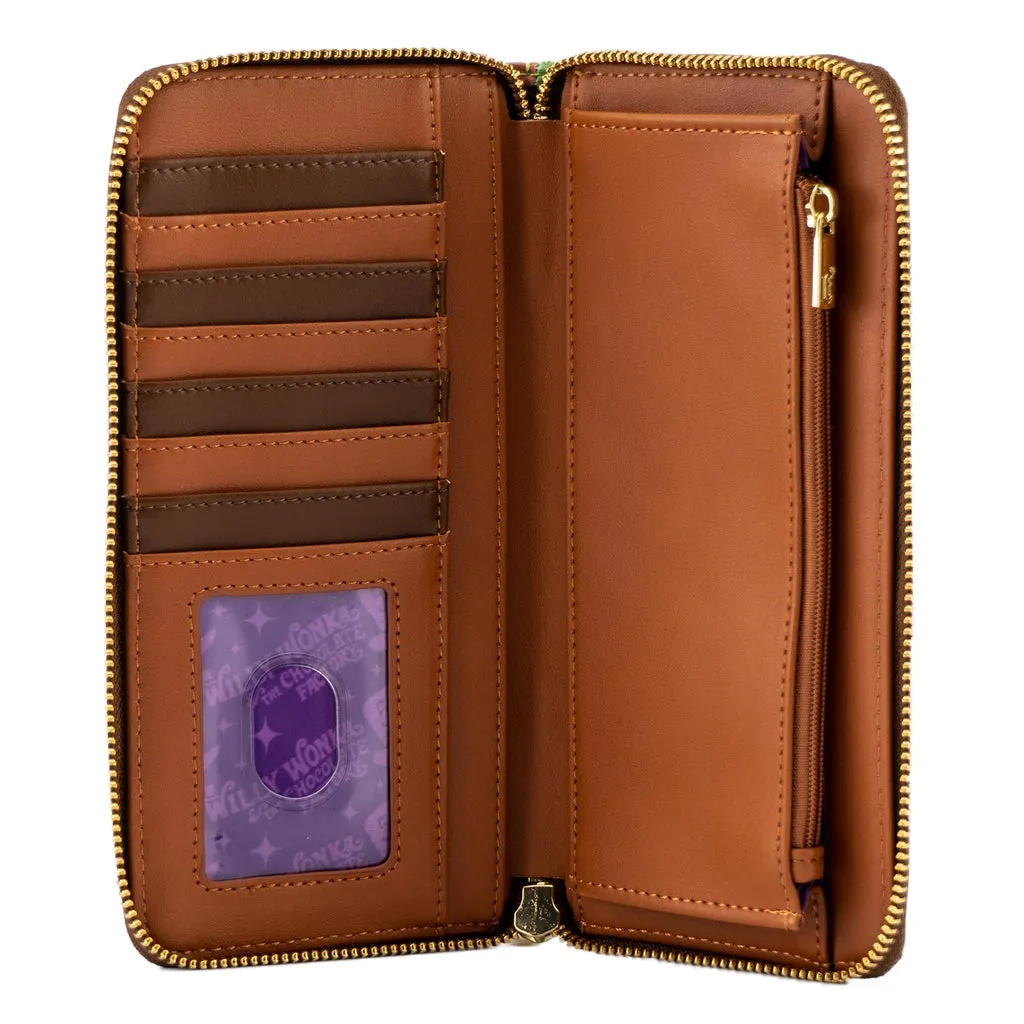 Loungefly Willy Wonka and the Chocolate Factory 50th Anniversary Zip Around Wallet