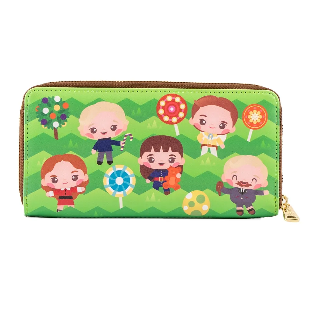 Loungefly Willy Wonka and the Chocolate Factory 50th Anniversary Zip Around Wallet