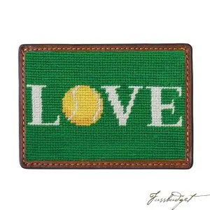 Love All Needlepoint Card Wallet Final Sale