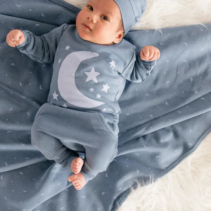 Lovedbaby - Graphic Sweatshirt & Jogger Set - Lake Moon