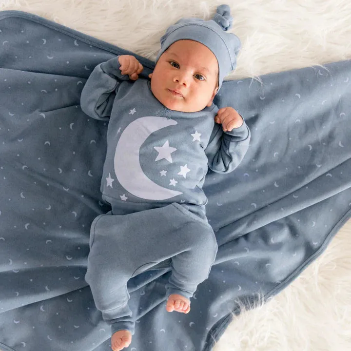 Lovedbaby - Graphic Sweatshirt & Jogger Set - Lake Moon