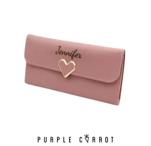 Lovely Heart Clip Wallet