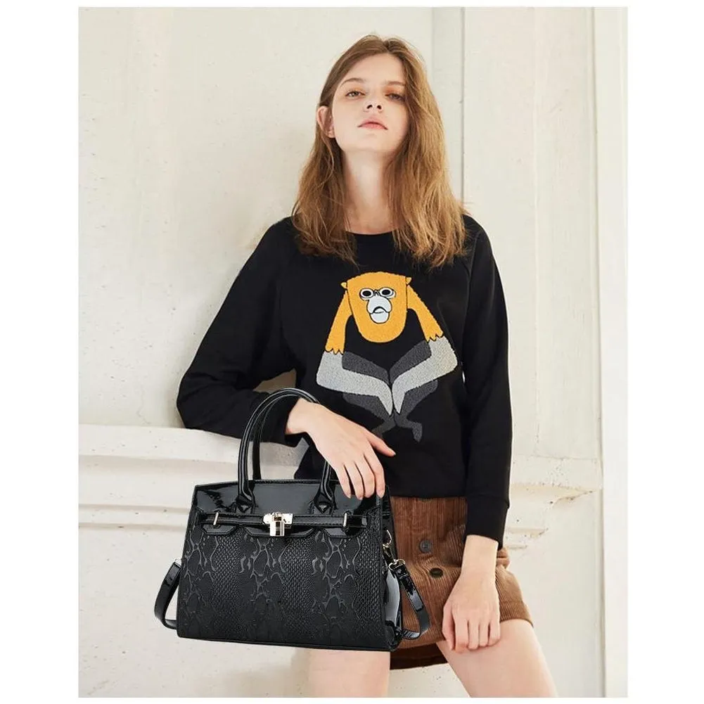 <bold>Top-Handle / Crossbody Bag  <br>Vegan-Leather