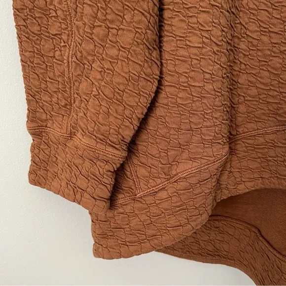 Lululemon | Rippled V-Neck Pullover Copper Brown 12