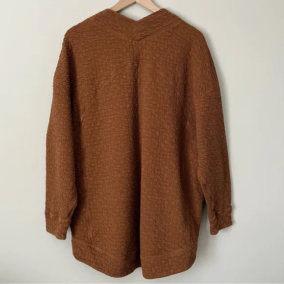 Lululemon | Rippled V-Neck Pullover Copper Brown 12