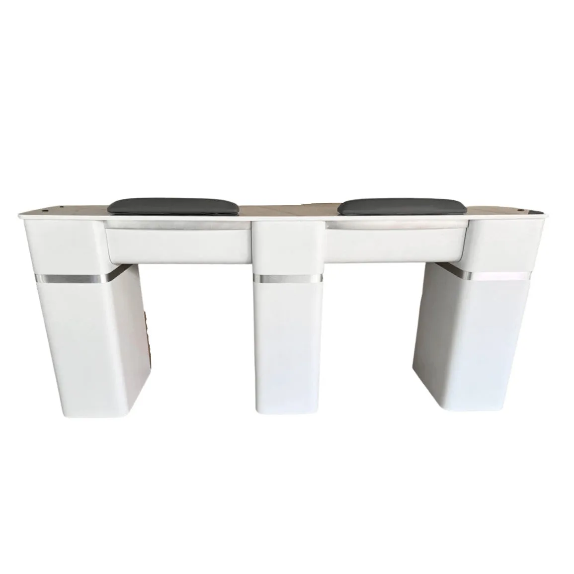 LUX20 Double Manicure Table with Vent Pipe   Vacuum