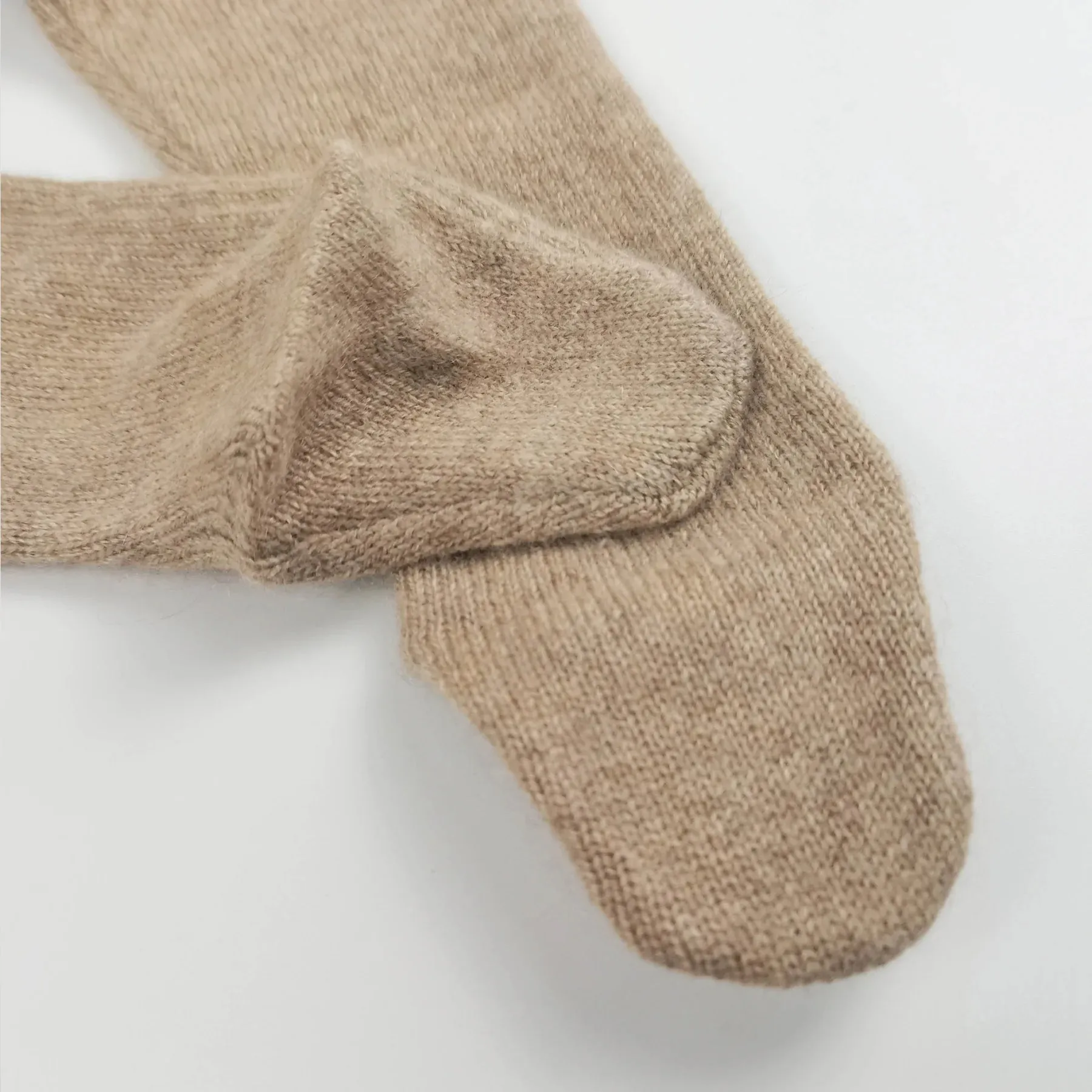 Maeve Premium Cashmere Wrap Footed Babygrow (Oatmeal)