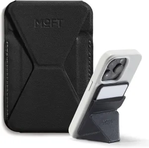 Magnetic Wallet Stand Compatible with Iphone Series & MOVAS Phone - Jet Black