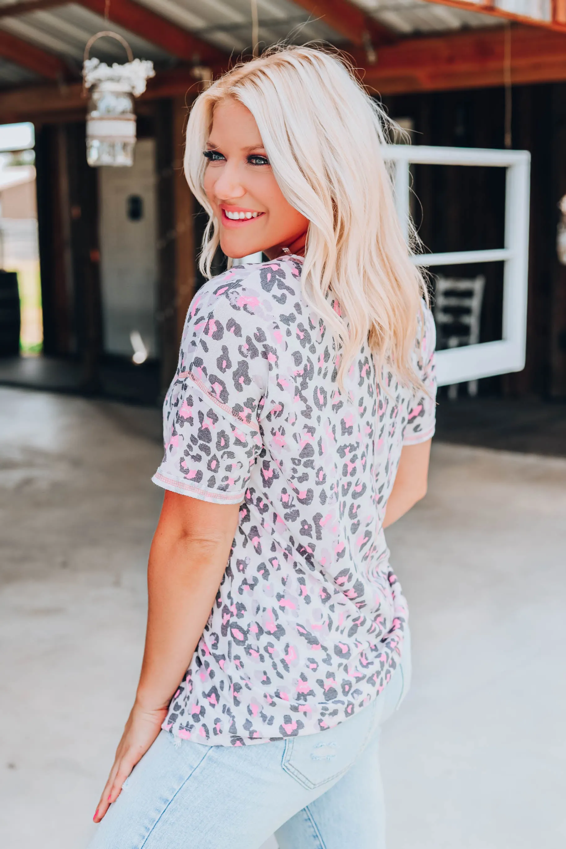 Make It Right Leopard Top - Cream