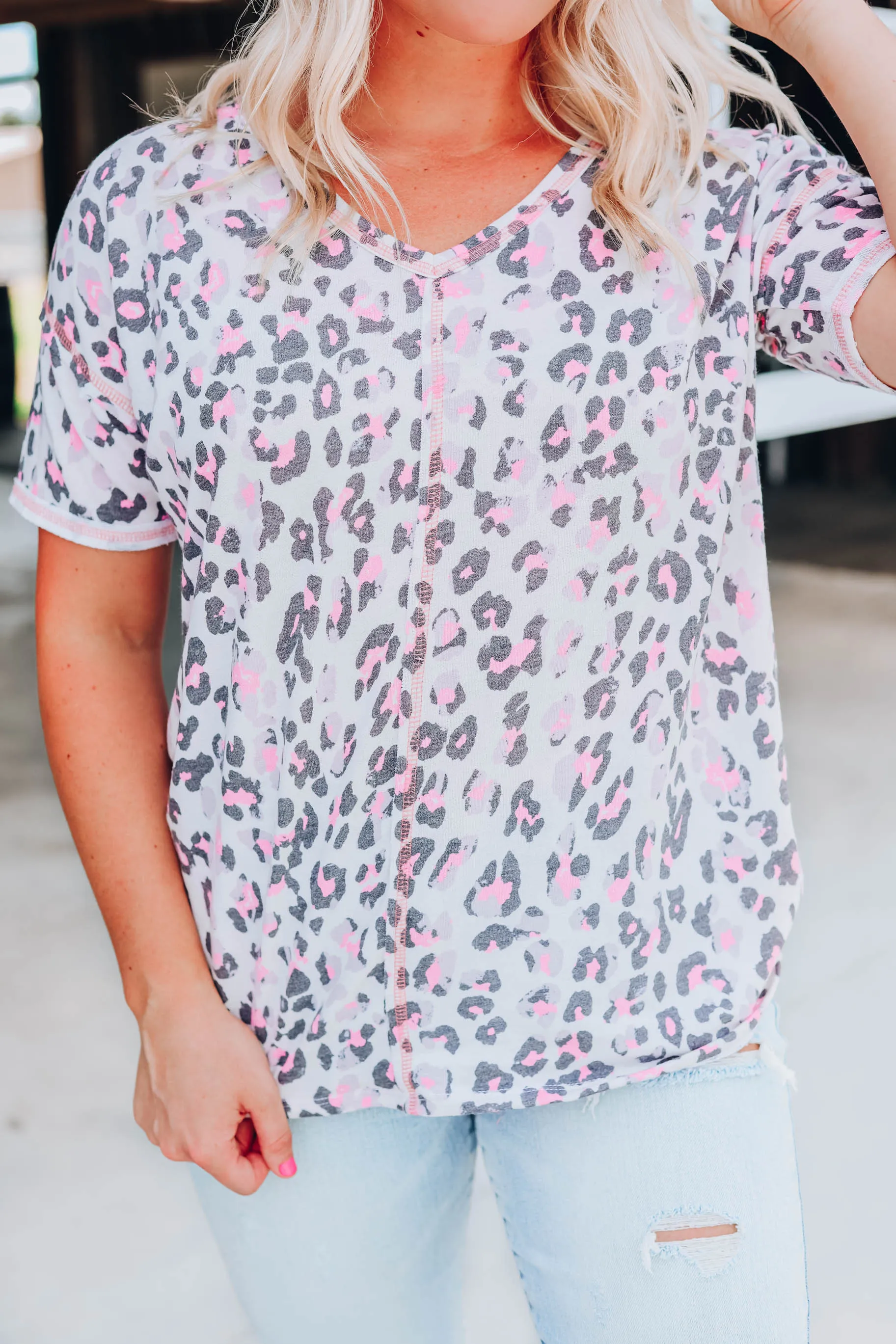 Make It Right Leopard Top - Cream