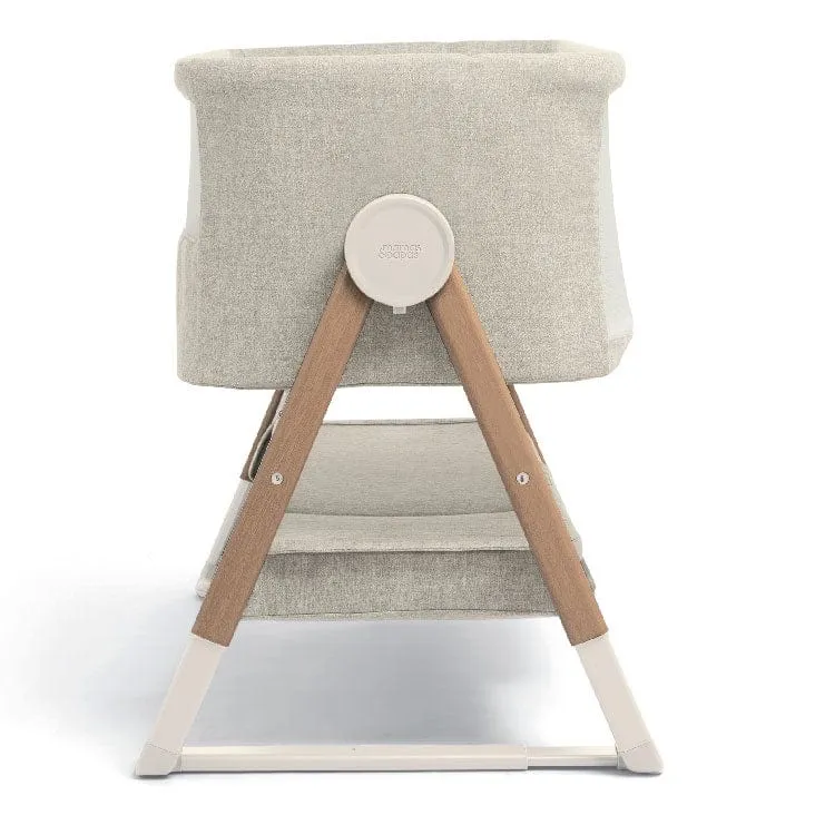 Mamas & Papas Lua Fawn Bedside Crib Oat Bundle