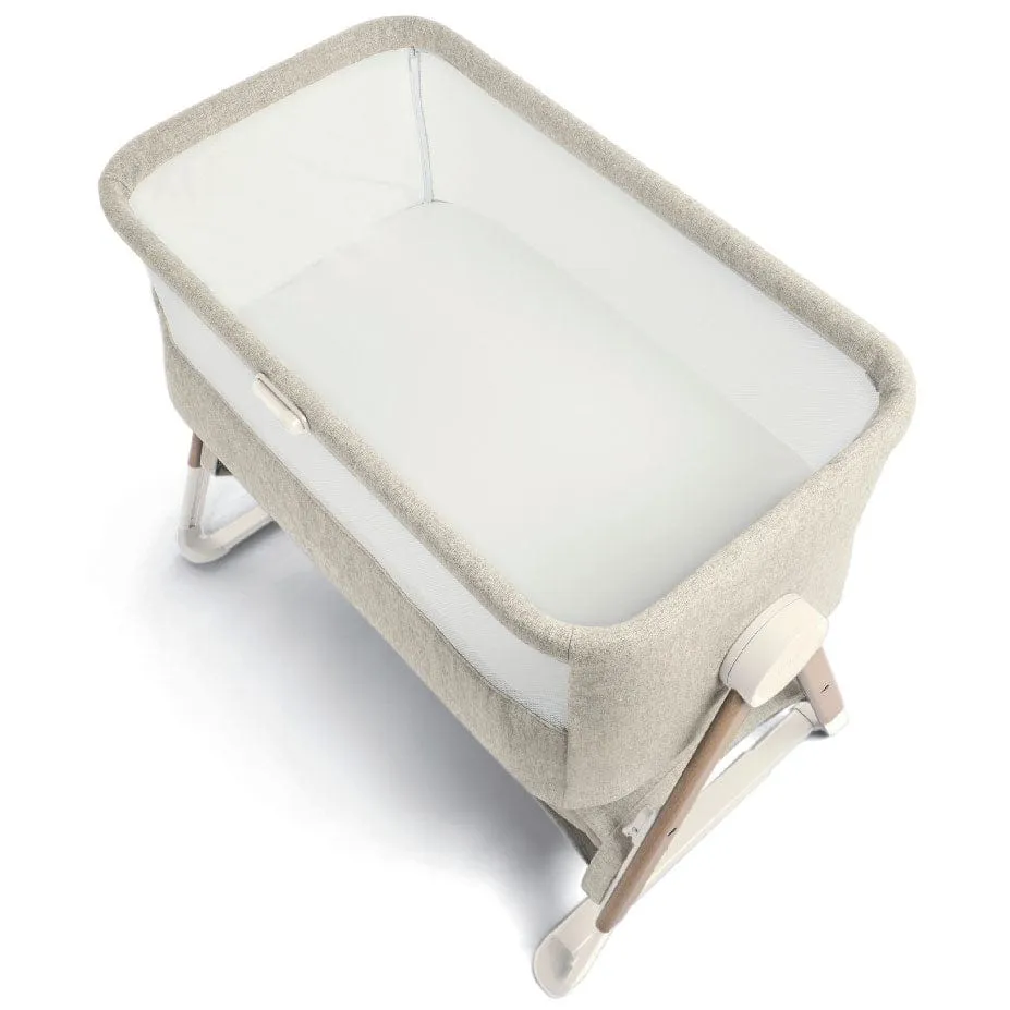 Mamas & Papas Lua Fawn Bedside Crib Oat Bundle