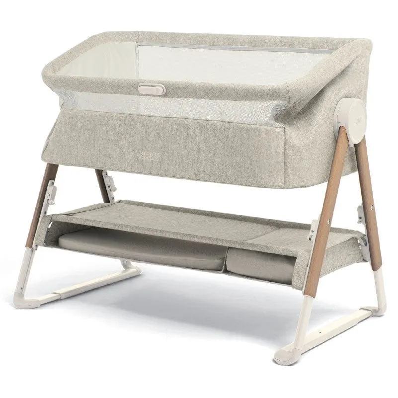 Mamas & Papas Lua Fawn Bedside Crib Oat Bundle