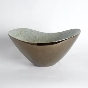 Martas Bowl-Bronze Reactive Blue
