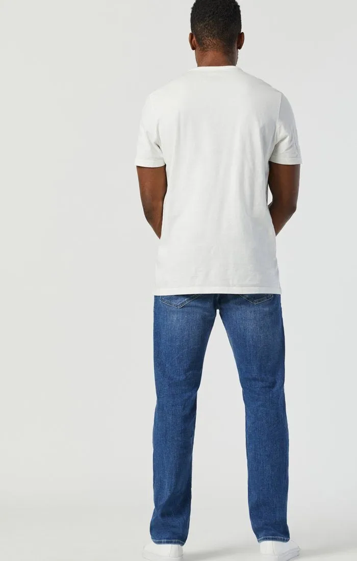 Mavi Marcus Slim Straight Jean - Mid Foggy