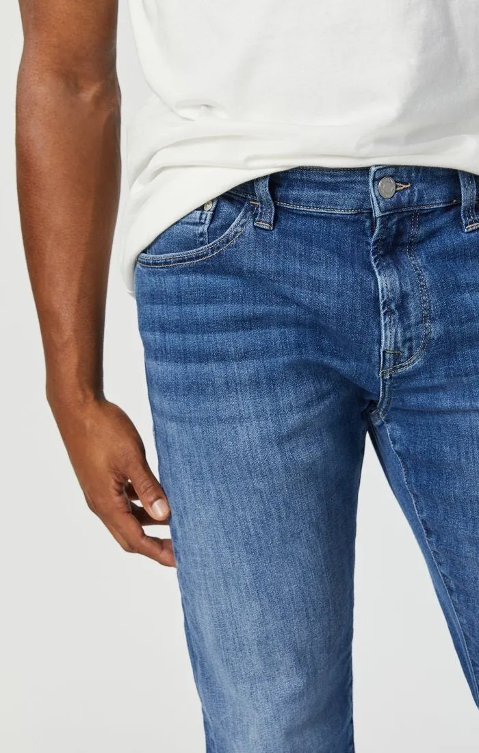 Mavi Marcus Slim Straight Jean - Mid Foggy