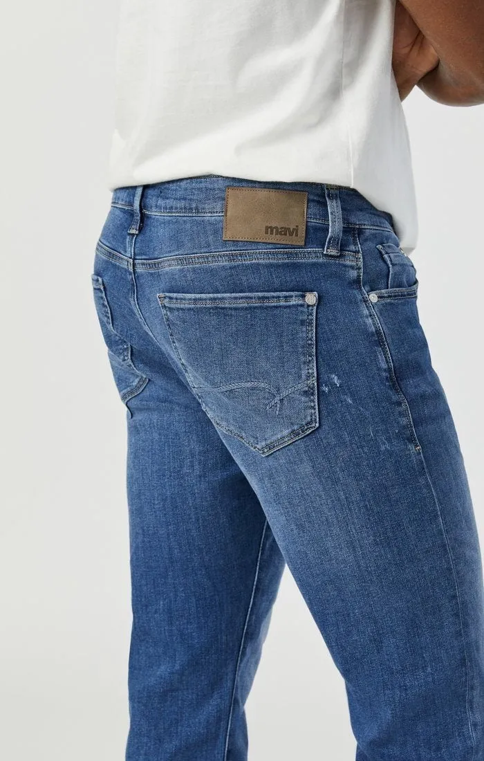 Mavi Marcus Slim Straight Jean - Mid Foggy