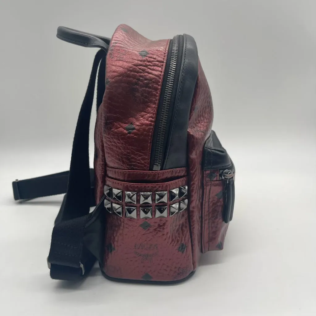 MCM Mini Bronze/Black Backpack