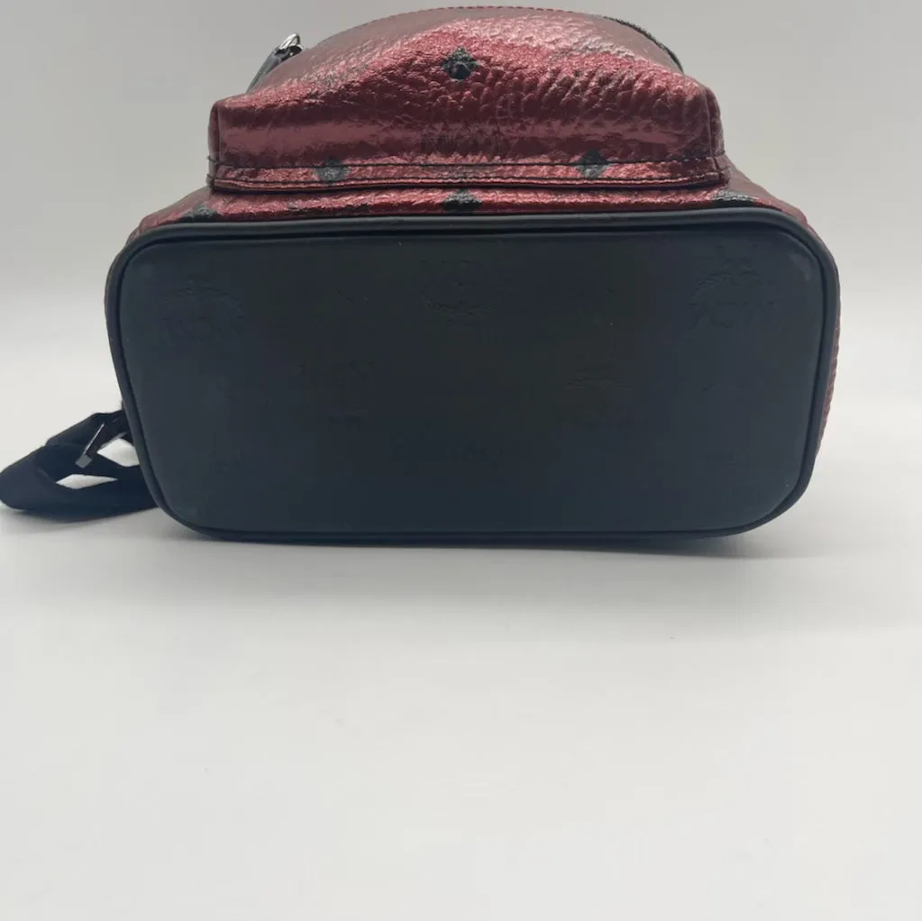 MCM Mini Bronze/Black Backpack
